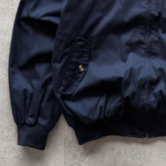 Navy Bomber Jacket with Patch Detail - Picture 4 of 4